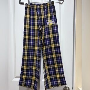 Like New GAP Kids NBA LA Lakers Flannel Pajama Pants Size 10